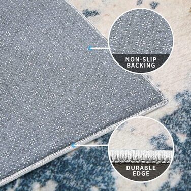 Килим з коротким ворсом для вітальні: абстрактний дизайн, сірий колір, 120 x 160 см