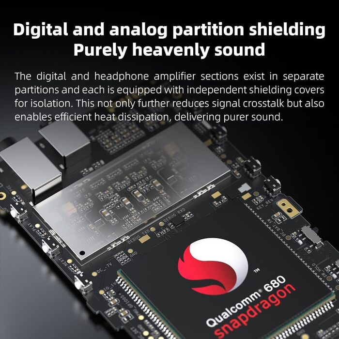 FiiO M21: Hi-Res аудіоплеєр на Android 13 (Snapdragon 680, 4x DAC CS43198, Bluetooth LDAC, чорний)