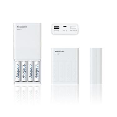 Зарядний пристрій Eneloop USB з функцією Power Bank BQ-CC87 + 4 акумулятори AA