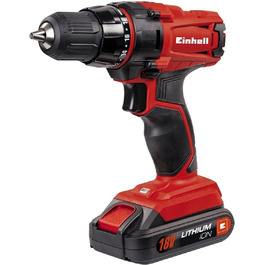 Акумуляторний дриль-шуруповерт Einhell TC-CD 18-2 Li (18V, 2 швидкості, 18+1 момент, LED-підсвітка)