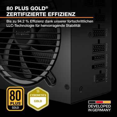 Блок живлення be quiet! Pure Power 13 M 650W, ATX 3.1, 80+ Gold, повністю модульний