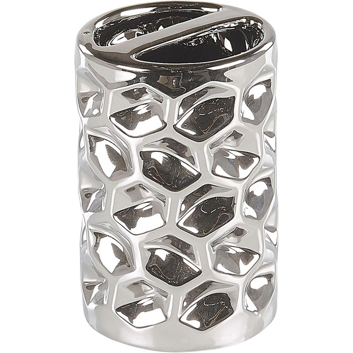 Елегасний аксесуар для ванної кімнати 5 шт. з кераміки срібного кольору Tirua