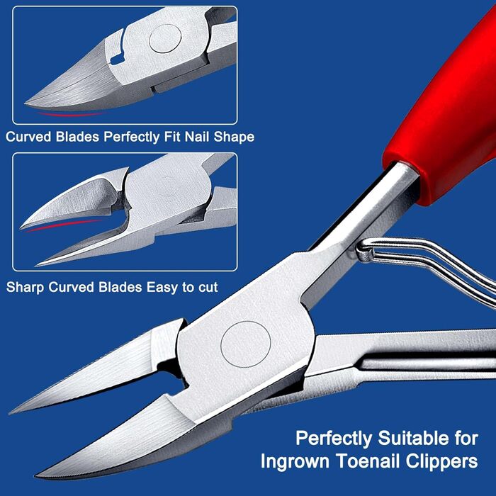 Професійний кусачок для нігтів Zehennagelknipser для потовщених та врослих нігтів, з подовженою ручкою для літніх людей та дорослих