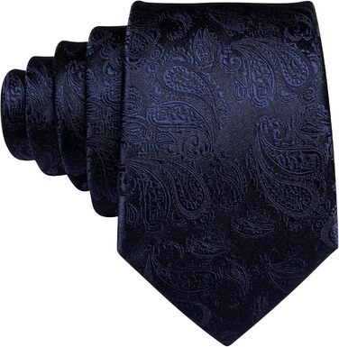 Набір краваток Barry.Wang: шовкова краватка з квітковим візерунком Paisley, нагрудна хустинка, запонки та краваткова застібка. Червоно-білий, для свят та вечірок.