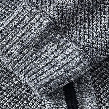 Кардиган чоловічий з кишенями, в'язана куртка чоловіча на блискавці, світшот без капюшона, пуловер-куртка однотонний, флісова куртка, сучасний теплий кардиган, пуловер, осінній жакет для костюмних штанів, розмір M, світло-сірий