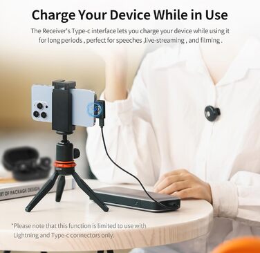 BOYA OMIC-U Бездротовий Lavalier Мікрофон USB-C для Android, iPhone, iPad, Vlog, Podcast - Plug & Play