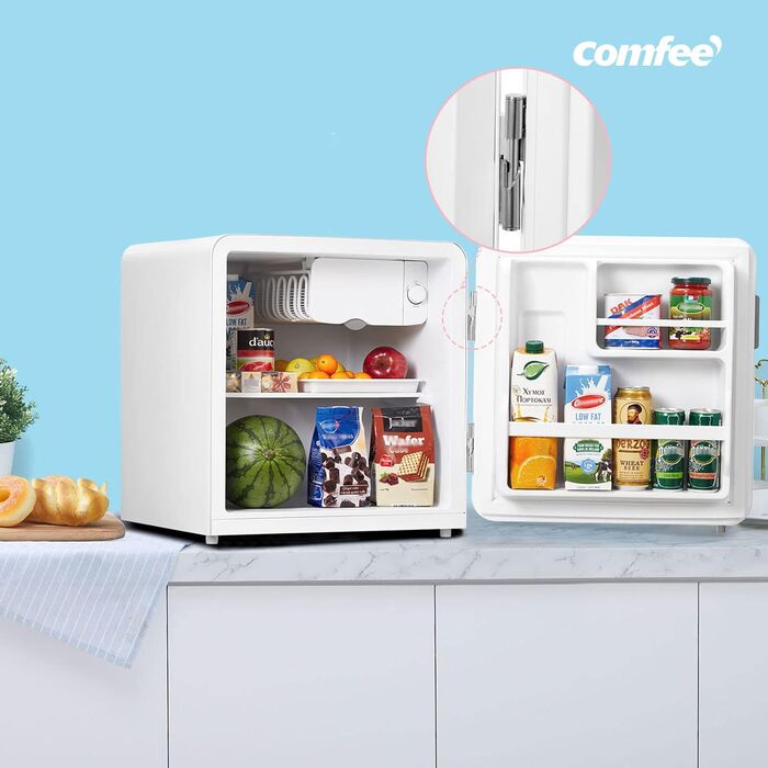 Холодильник Comfee RCD50RE2EURT(E) 47л, Ретро, Mini, Червоний, Енергоклас E