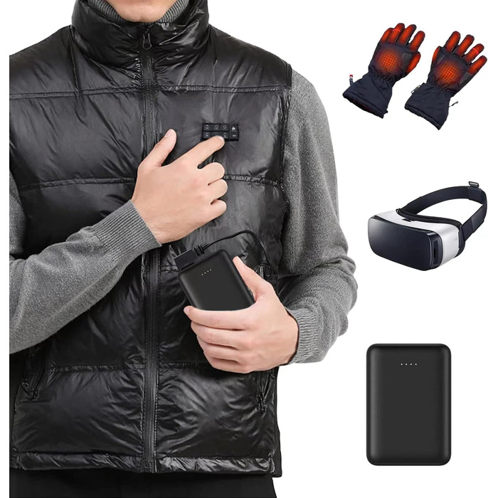 Портативний Power Bank 10000 mAh з 2 USB, 2.4A, Швидка зарядка, Універсальний акумулятор для iPhone, iPad, Huawei, смартфонів