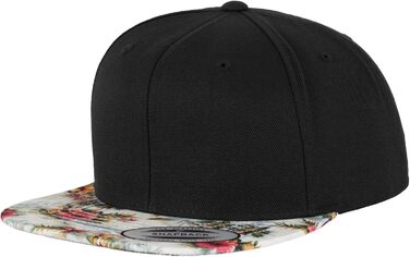 Кепка бейсболка Flexfit Floral Snapback унісекс, для жінок та чоловіків, 2 кольори, універсальний розмір (м'ятний)
