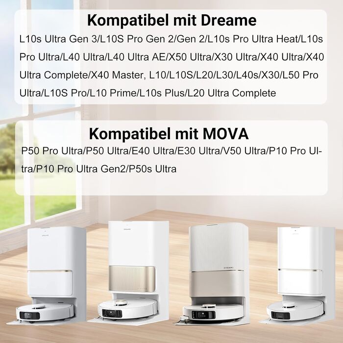 Комплект смінних роликів для робота-пилососа Dreame S70 Ultra, X40, X50 (28 шт.)