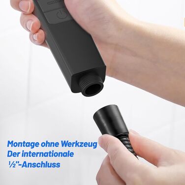 Насадка для душу VEHHE з економним споживанням води, 7 режимів, дощова лійка з кнопкою зупинки, регулюванням однією рукою та силіконовою форсункою, що запобігає засміченню, велика душова лійка з підвищеним тиском (срібна) (7 режимів / сіра)