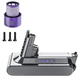 Замінний акумулятор 6000mAh для пилососів Dyson V10 (SV12, Animal, Absolute, Motörhead, Fluffy, Total Clean)