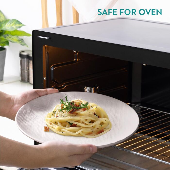 Набір посуду Navaris з каменю (16 предметів) для 4 осіб - тарілки, супові тарілки, чашки, сірий колір