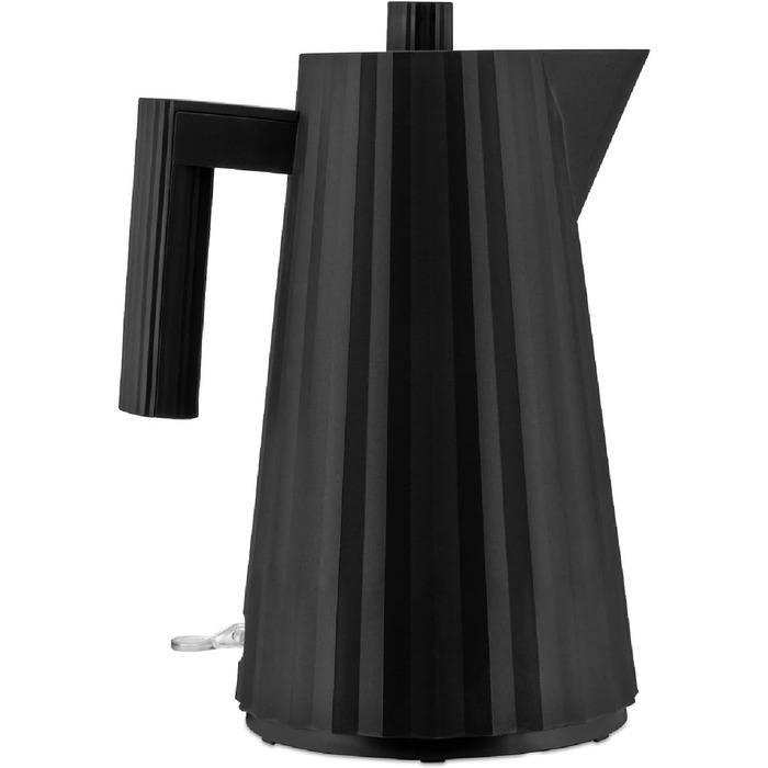 Alessi Plissé MDL06 B Kettle, 1.7l, Thermoplastic Resin, Black, 2400W, European Plug Single