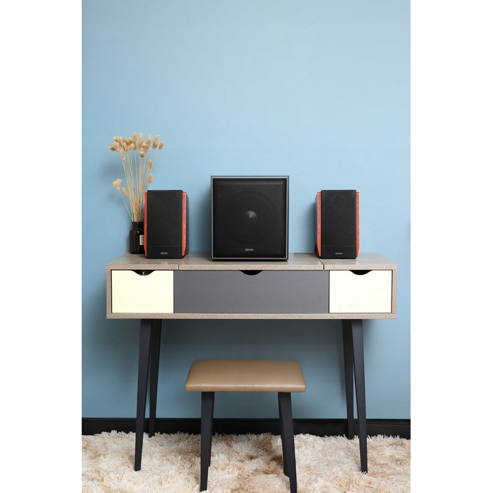 Комплект акустичних систем 2.0 Edifier R1700BTs, 66 Вт, коричневий