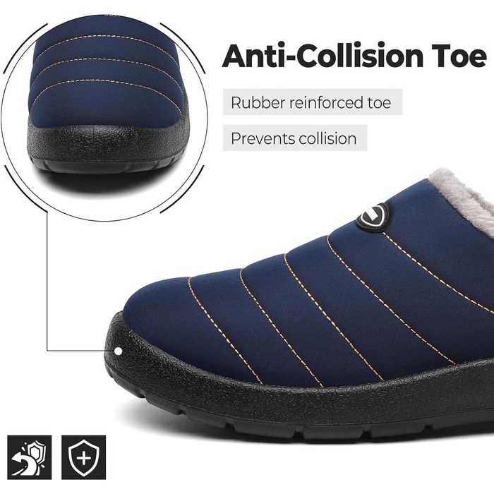 Тапочки халатні зимові Mishansha для чоловіків та жінок, теплі, з плюшевою підкладкою, розмір 35-47, зелені (темно-сині, 43 EU)