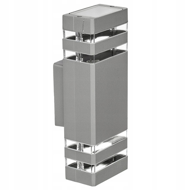 Настінний вуличний світильник KINKIET OPRAWA ELEWACYJNA 2xGU10 LED, сірий