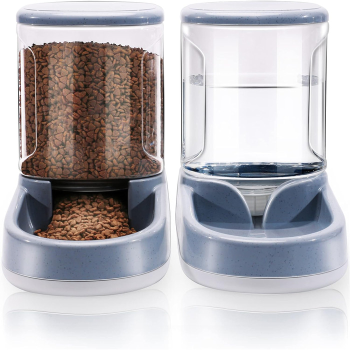 Automatic Pet Feeder and Water Dispenser - 3.8L Dual Bowl - for Dogs & Cats - Large Capacity