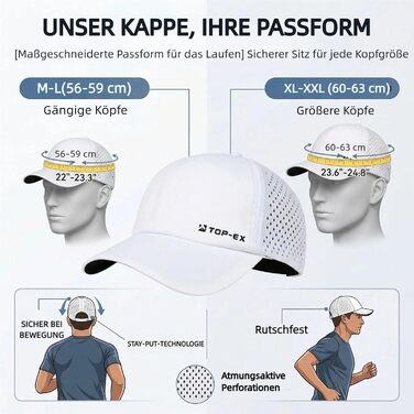 Кепка бейсболка чоловіча літня TOP-EX UVCoolix™ з охолодженням, сітка, швидковисихаюча, для спорту, гольфу, розмір M-L, темно-сіра