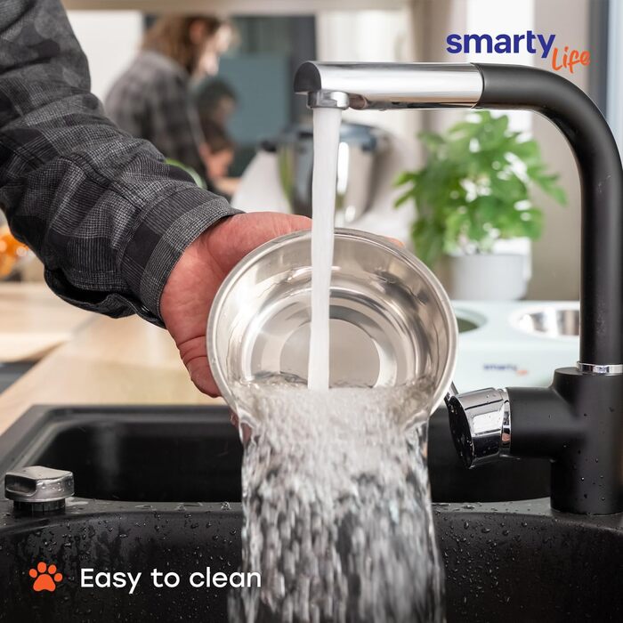 Набір мисок для котів та собак Smarty Life з піднятою платформою - нержавіюча сталь, для корму та води