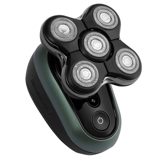 Remington RX7 Електрична бритва для гоління голови (волога/суха, USB, 5 насадок, 0.2 мм, Turbo, водонепроникна)