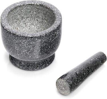 Набір ступки та пестика Zeller 24500, граніт, антрацитовий колір, 12x12x10 см