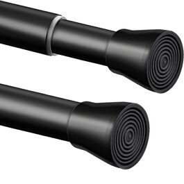 Держак для душу без свердління, штанга для душу з нержавіючої сталі, регульована, 85-160 см, чорний