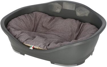 Лежанка для собак Kerbl Loneta, 82x57 см, бежево-сіра, для середніх та великих порід