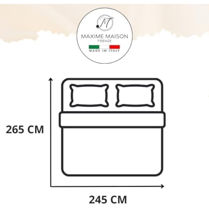 Тagesdecke 240x260 см Чорний/Сірий: двостороння постільна ковдра для дволіжка, стегане покривало з мікрофібри, Made in Italy