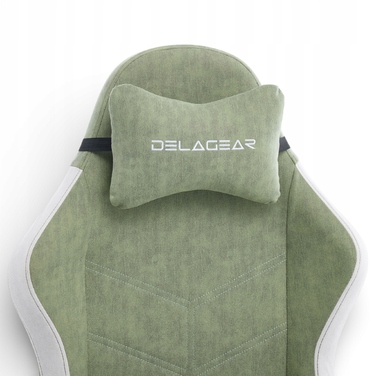 Ігрове крісло Delagear G 325, зелене, оббивка з тканини