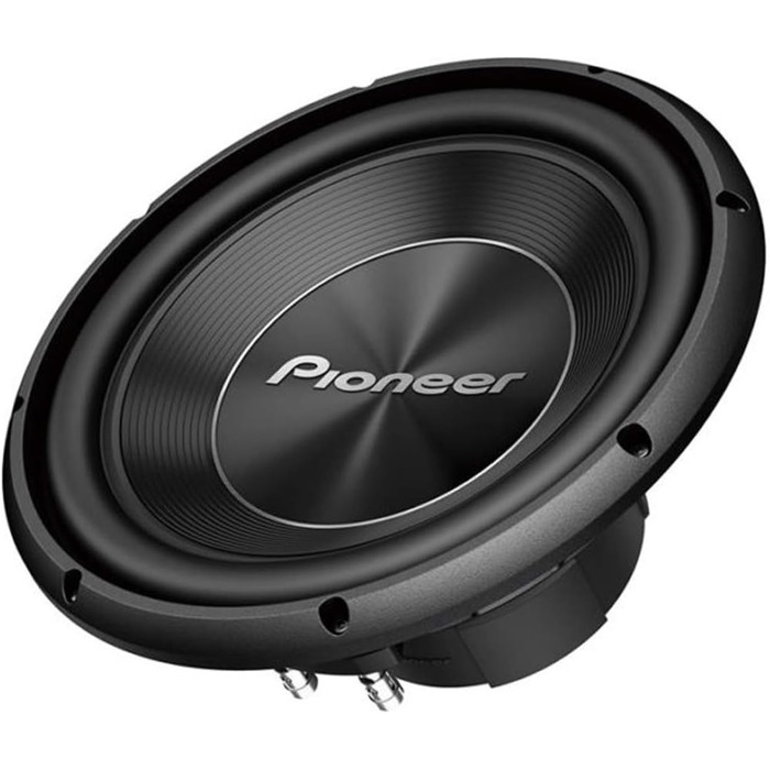 Сабвуфер Pioneer TS-A300D4 30 см, 1500 Вт, подвійна котушка, IMPP мембрана, для корпусного встановлення, 2x4 Ом, чорний