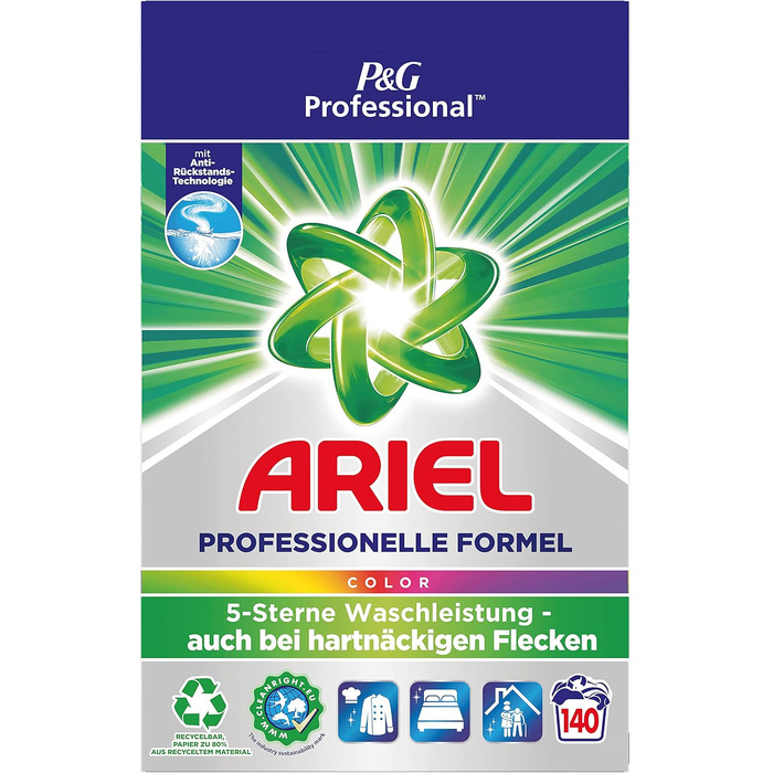 Пральний порошок Ariel Professional Color для кольорових речей, 9.1 кг, 140 циклів прання