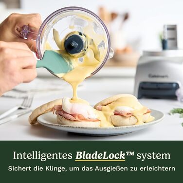 Cuisinart Pixie Chopper: Зеркалеро 0.7л з 2 швидкостями, SmartPower-лезо, BladeLock, компактний, миючий, BPA-free, для соусів, пасти