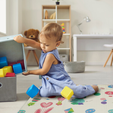 Relaxdays Foldable Play Mat with Animal Motifs