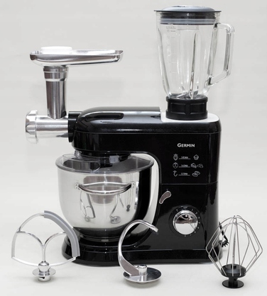 Кухонний комбайн Germin MAX-1500-W 1500 Вт, сріблястий/сірий
