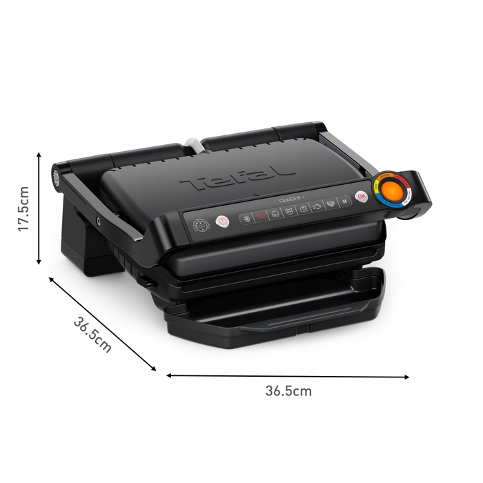 Електричний гриль-опикач Optigrill+ GC717810, 2000 Вт, розкладний, чорний