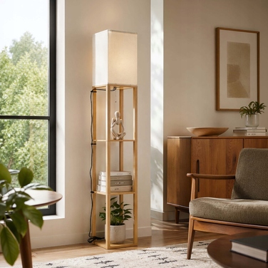 Підлоговий світильник LEDLUX, цоколь E27, 60 Вт, коричневий