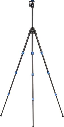 Штатив Benro Slim TSL08CN00 з вуглецевого волокна з кульковою головкою N00, чорний, блакитний