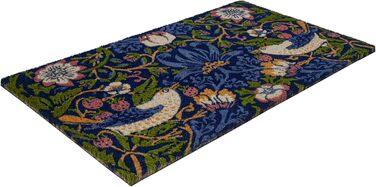 Entryways Victoria and Albert Museum Strawberry Thief Coir Doormat, Coconut Fiber, Multi, 45 x 75