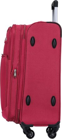 Чемодан тканинний BEIBYE, комплект, ручна поклажа 54 см, з кодовим замком (бордовий)