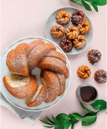 Форма для випічки Nordic Ware 95577, річкова плетіння, золота, на 12 порцій