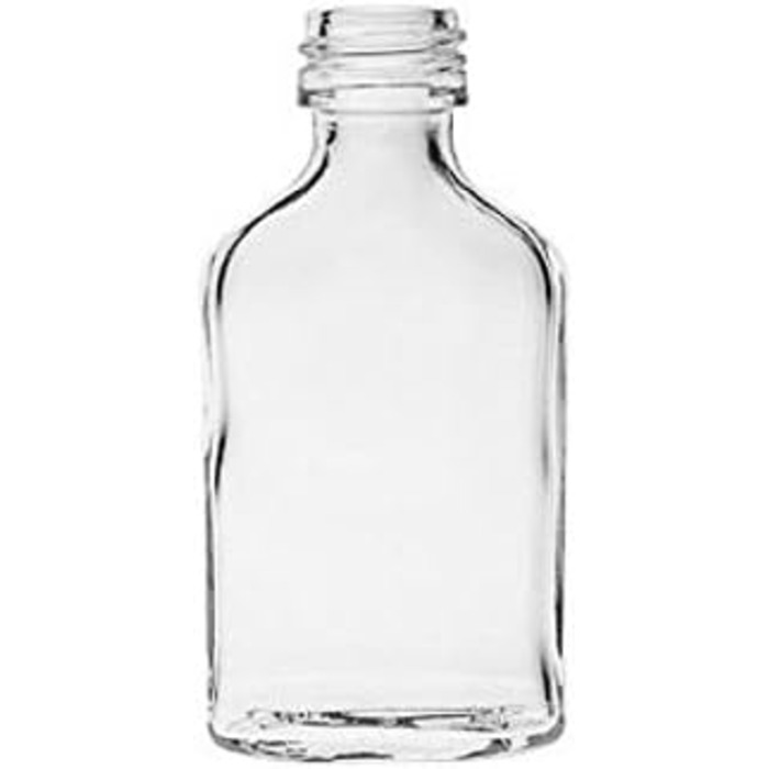 mikken Viva Household Goods - 50 x Mini Glass Bottle 20 ml with Screw Cap, suitable as a flask, schnapps bottle & liqueur bottle (including funnel Ø 5 cm)