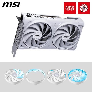 Відеокарта MSI GeForce RTX 5060 VENTUS 2X OC WHITE 8GB GDDR7, PCIe 5.0