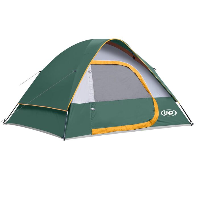 Намет кемпінговий 3-місний UNP Campingzelt водонепроникний, вітростійкий, з тентом від дощу, легкий у встановленні, портативний купольний намет для кемпінгу (Вертикальний, 3)