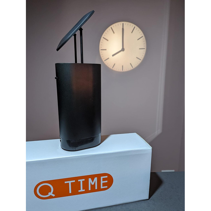 QTime LED проекційний годинник, чорний, енергоефективний
