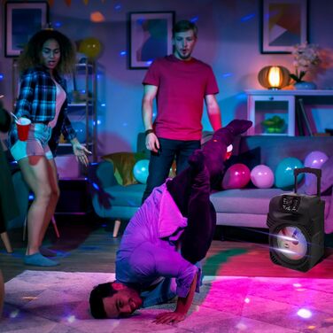 Pyle Partybox 600W Bluetooth Колонка Портативна з LED, USB/SD/MP3, для Караоке, Вечірок, Подій та DJ