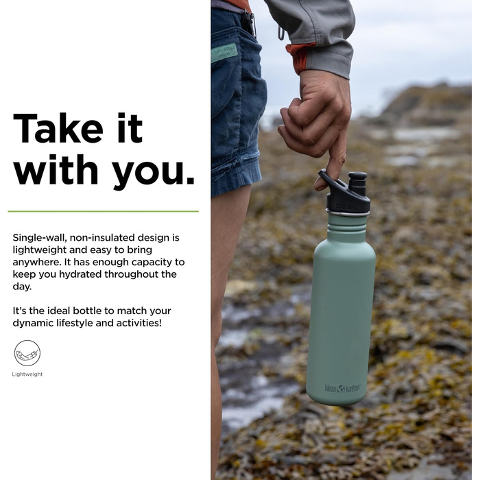 Klean Kanteen Classic Water Bottle 800 ml (Sea Spray)