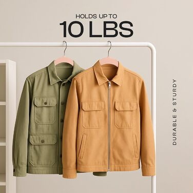 Плечики для одягу Utopia Home з оксамиту - антиковзаючі, міцні, 50 шт. (рожеві)