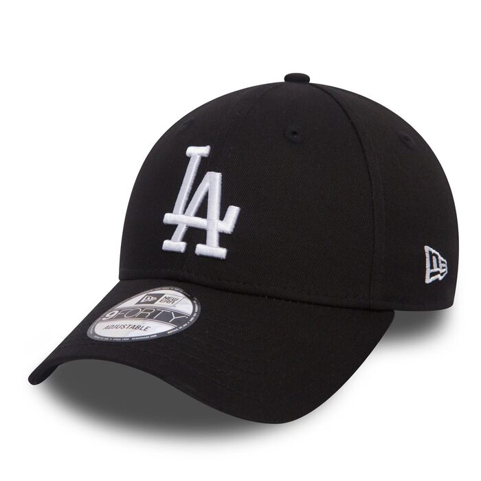 Кепка New Era 9Forty MLB Dodgers дитяча, чорна, регульована
