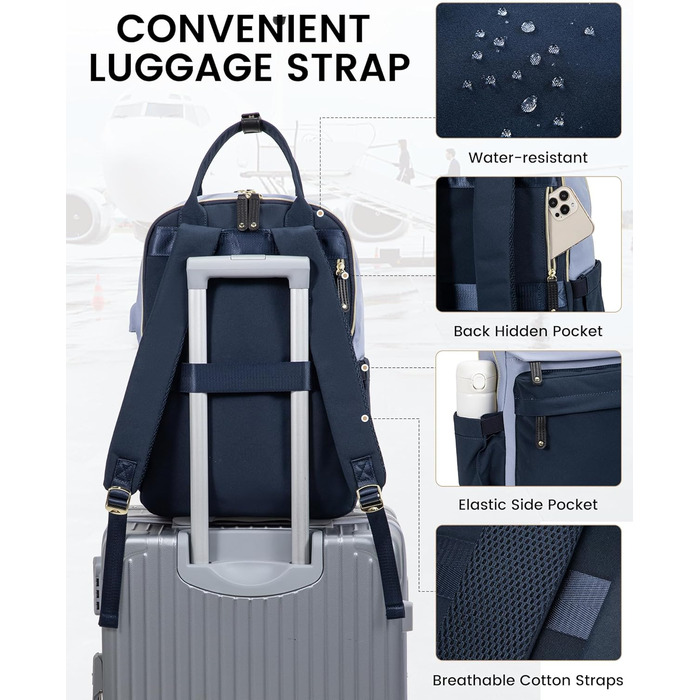 LOVEVOOK Рюкзак для жінок, 15.6